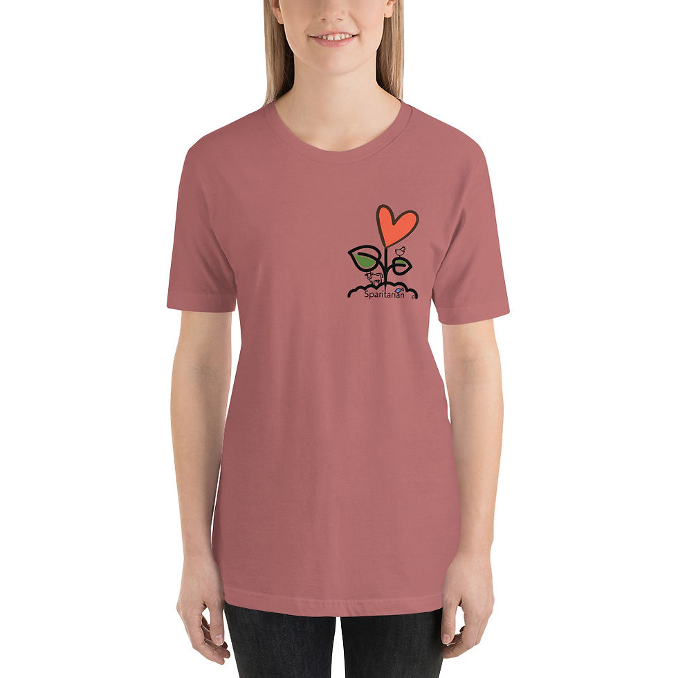 Short-Sleeve Unisex T-Shirt with Sparitarian Logo