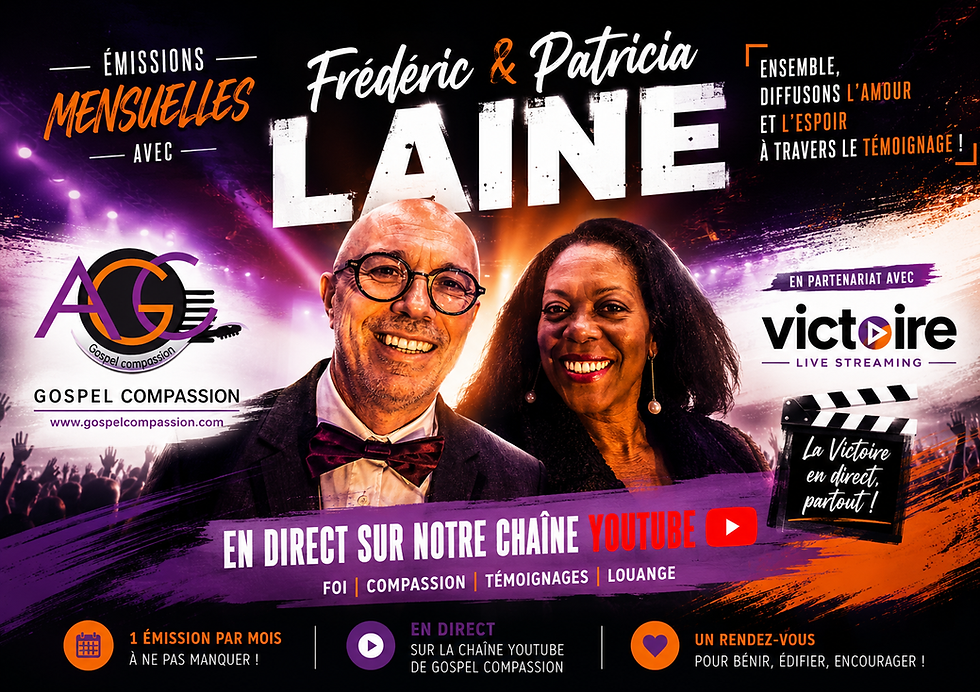 Frédéric & Patricia LAINE en direct chaque mois !