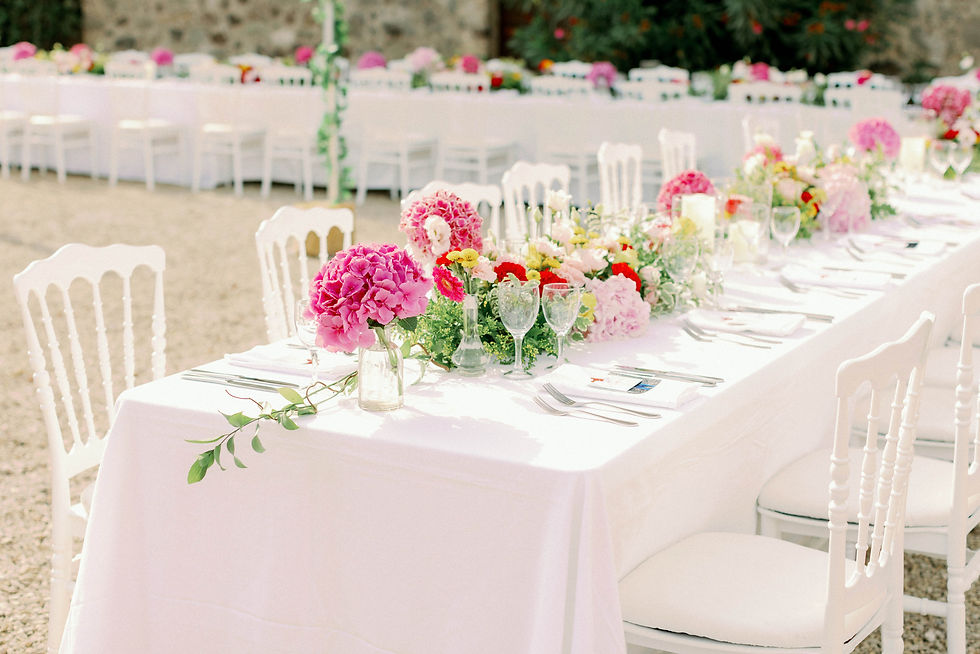 Photographe mariage Antibes - décoration florale élégante