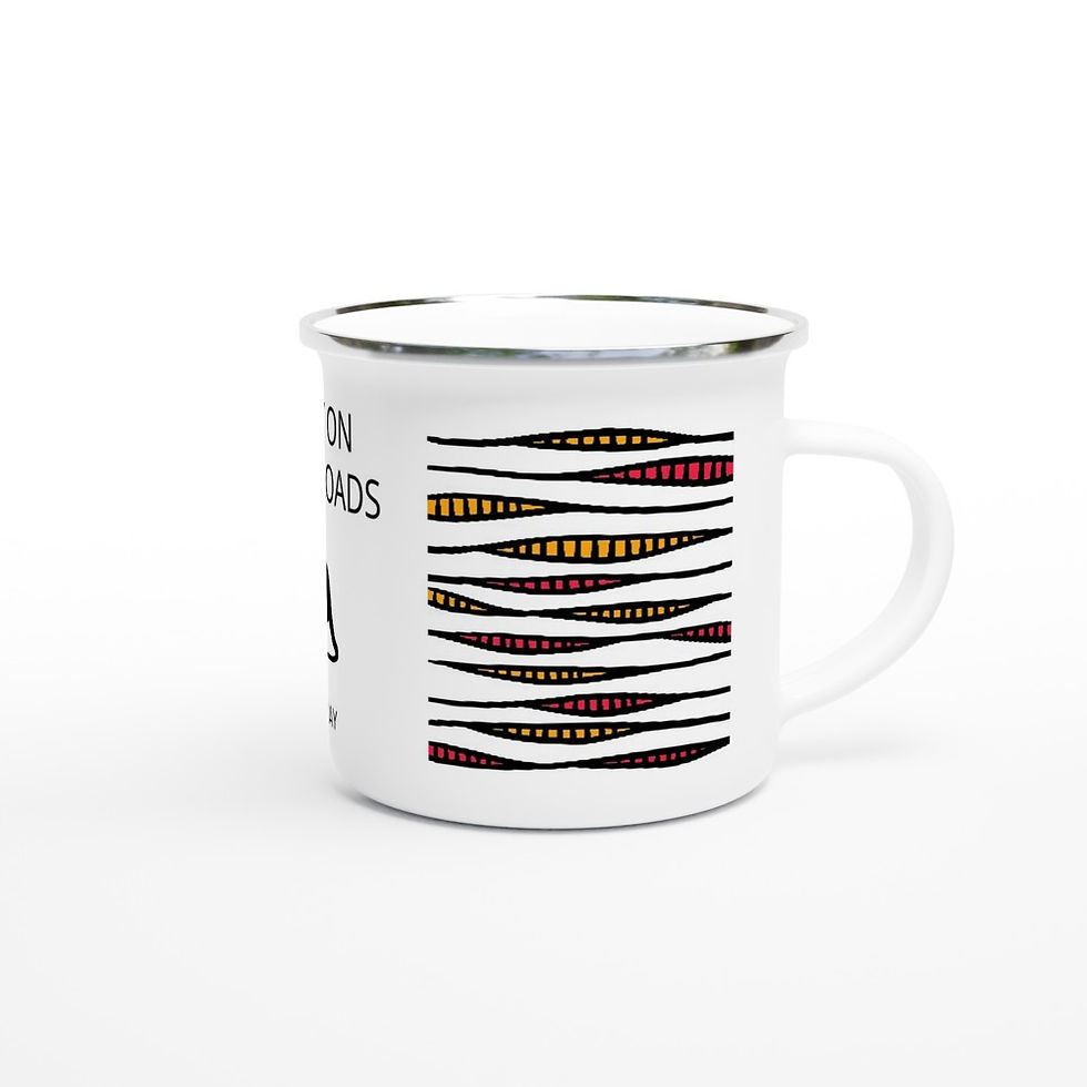 Miniature : Mug en émail blanc de 354ml