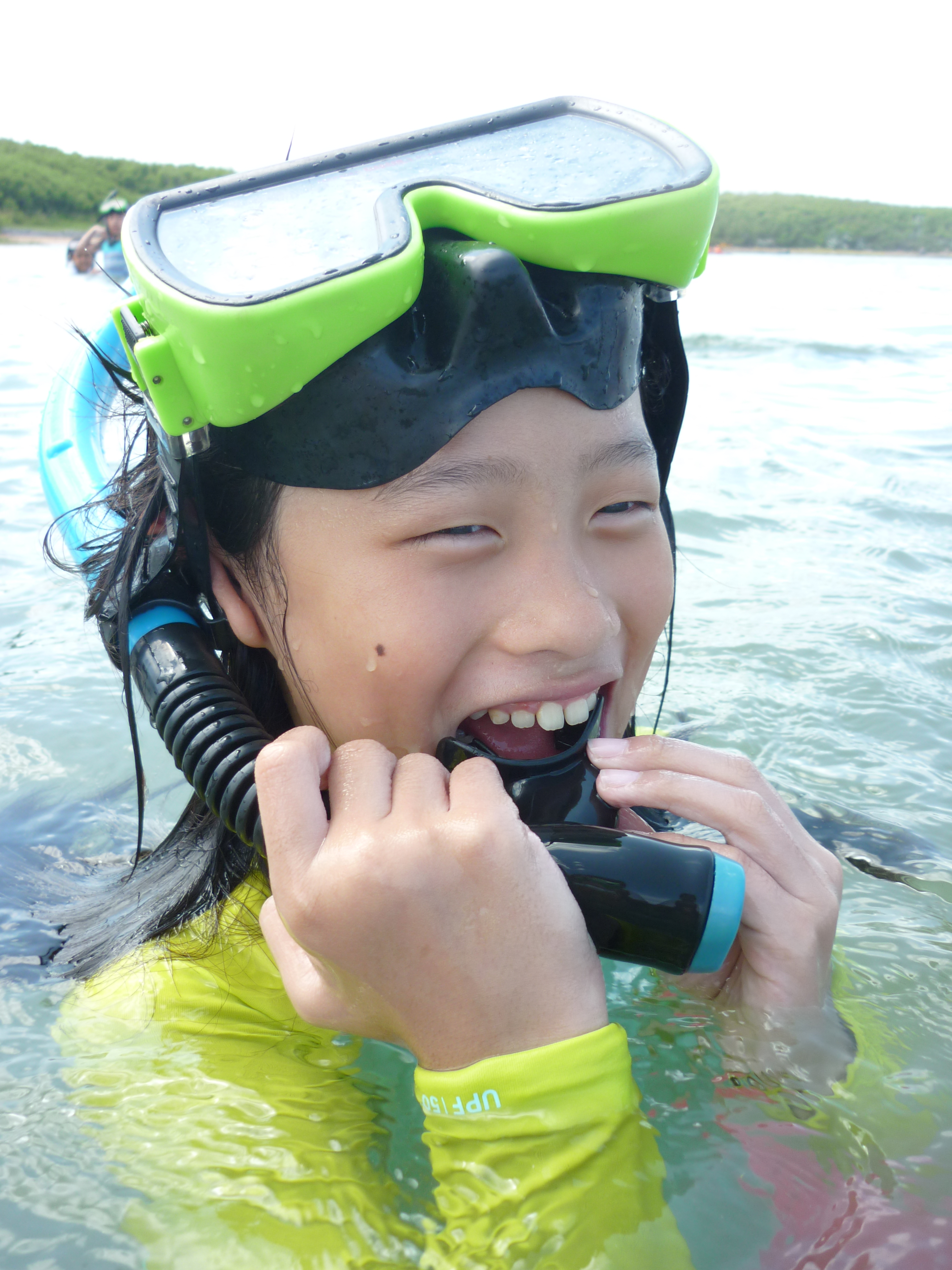 Lisa snorkeling