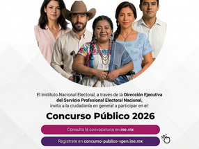 Abre INE convocatoria para ingresar al Servicio Profesional Electoral en plazas de Institutos Electorales Estatales