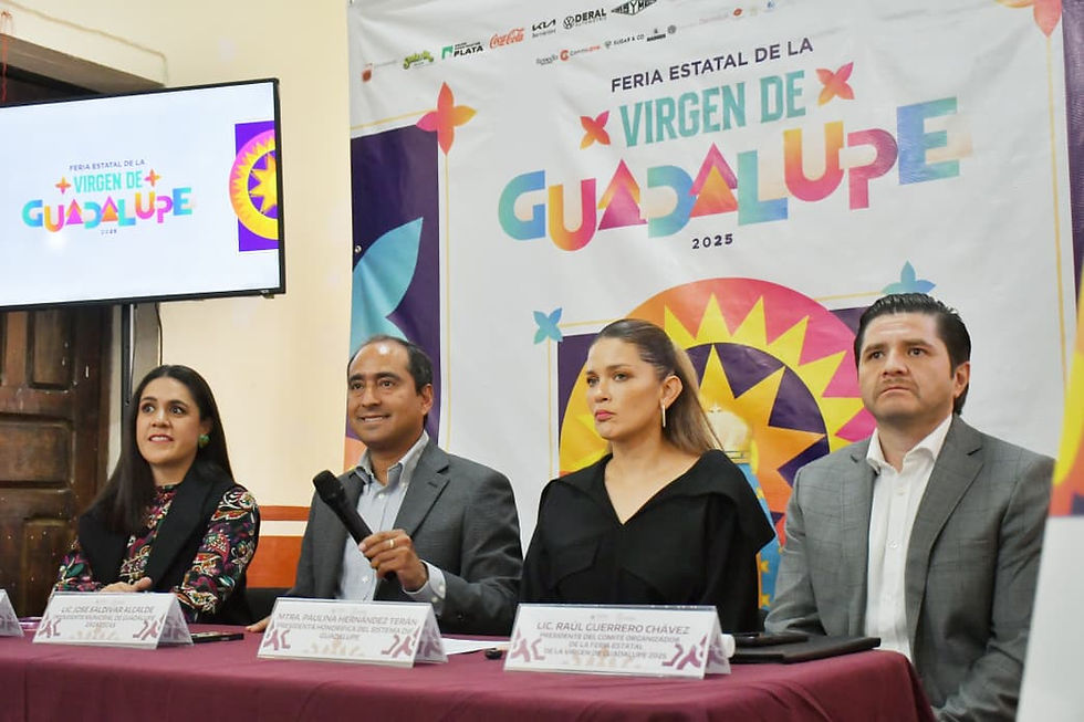 Presentan Programa de la Feria Estatal de la Virgen en su edición 2025