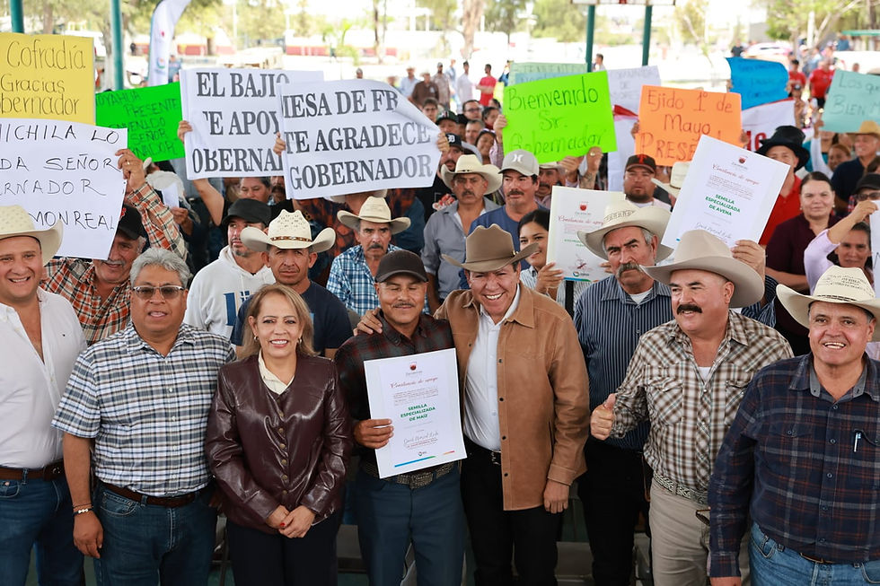 Entrega Gobernador David Monreal apoyos al campo en Concurrencia con Nochistlán; derrama superior a 1.4 mdp