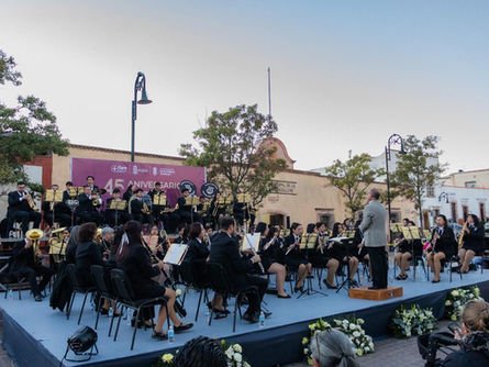 Celebran 45 aniversario de la Banda Sinfónica de Guadalupe dando conciertos