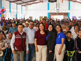 Inaugura Gobierno de Zacatecas comedor escolar y lleva apoyos sociales a familias de Concepción del Oro