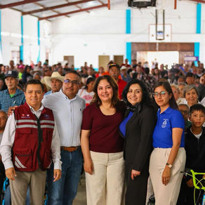 Inaugura Gobierno de Zacatecas comedor escolar y lleva apoyos sociales a familias de Concepción del Oro