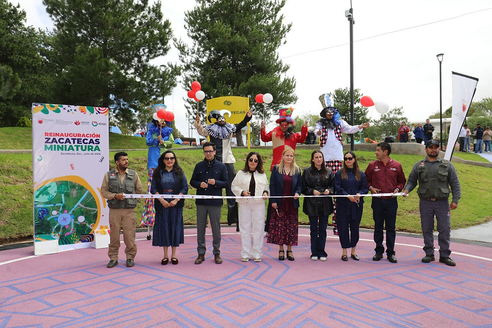 Reinaugura Gobierno del Estado Parque Temático Mini Zacatecas con espacios inclusivos y renovados para las familias
