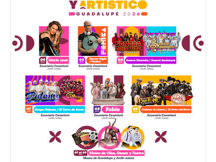 Vibrará Guadalupe con el Festival Cultural y Artístico 2026