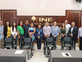 Módulos de Atención Ciudadana de INE Zacatecas reciben sillas de ruedas para una atención más incluyente