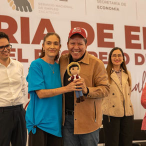 Con oferta de mil vacantes, Gobernador David Monreal encabeza Feria del Empleo para el Progreso de Zacatecas 