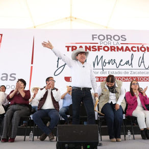 Hemos logrado sanear las finanzas y avanzar en la pacificación de Zacatecas: Gobernador David Monreal Ávila