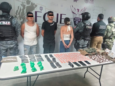 Detienen a tres presuntos integrantes de célula delictiva, que estaría vinculada con hechos de violencia en Fresnillo