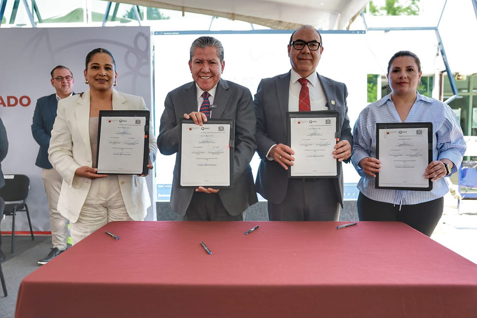 Firman Gobernador David Monreal Ávila y la UAZ convenio peso a peso para fortalecer infraestructura universitaria