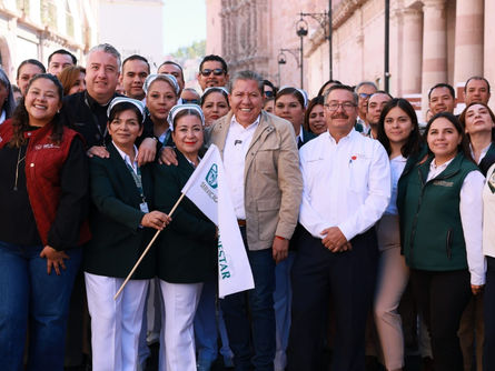 Da Gobernador David Monreal banderazo de arranque a Rutas de la Salud, que llevan medicamento a 151 clínicas de IMSS Bienestar en el estado