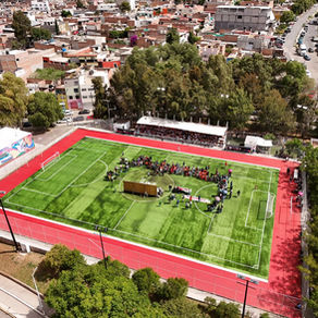 Estrenan guadalupenses cancha renovada, gestionada por Pepe Saldívar