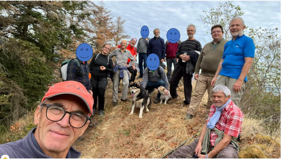 Photo du groupe complet prise à St Pirmin.