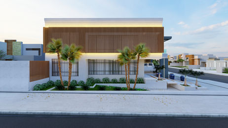 Casa de esquina com fachada imponente e contemporânea, valorizando a arquitetura, propiciando maior ventilação e iluminação natural.