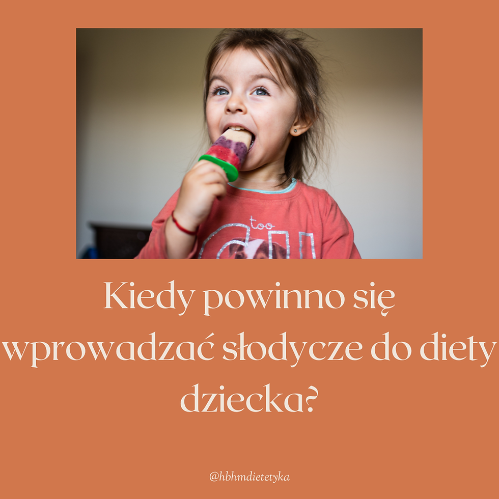 słodycze w diecie dziecka