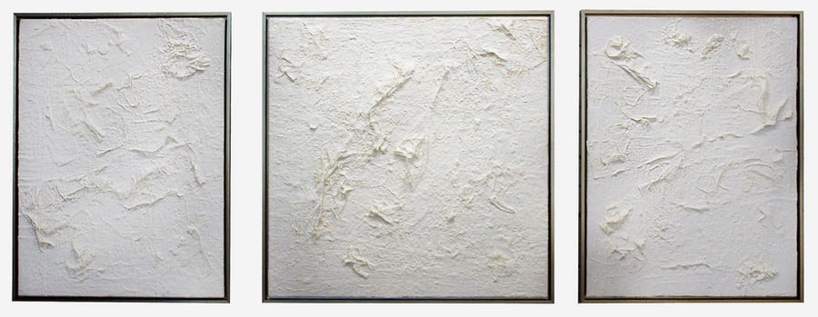 large scale white encaustics on canvas fine art