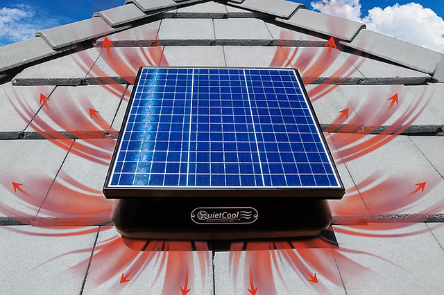 Energy Saver Quietcool Garage Attic Fan Roof Mount Whole House Fan
