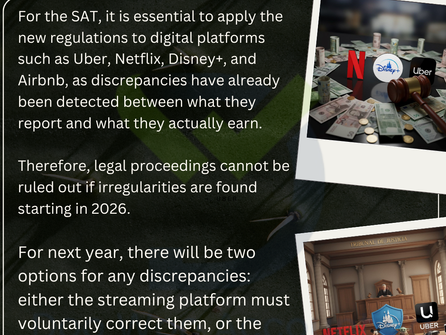 The SAT puts on its gloves: it does not rule out taking Netflix, Disney+, and Uber to court.