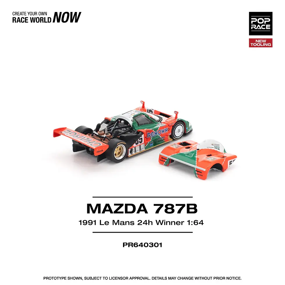 Thumbnail: POPRACE 1/64 MAZDA 787B 1991 LE MANS 24H WINNER