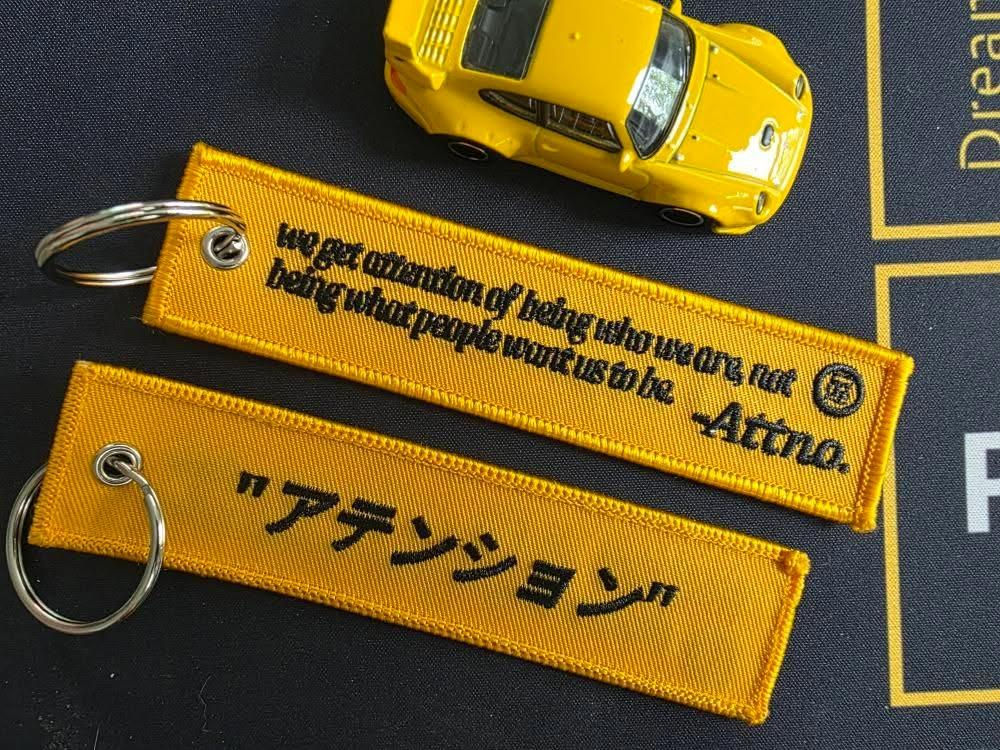 Yellow Team Attno Embroidered Key Tag