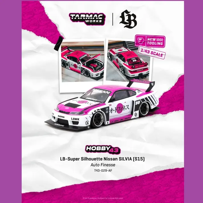 TARMAC WORKS HOBBY43 1/43 LB-Super Silhouette Nissan SILVIA (S15) Auto Finesse