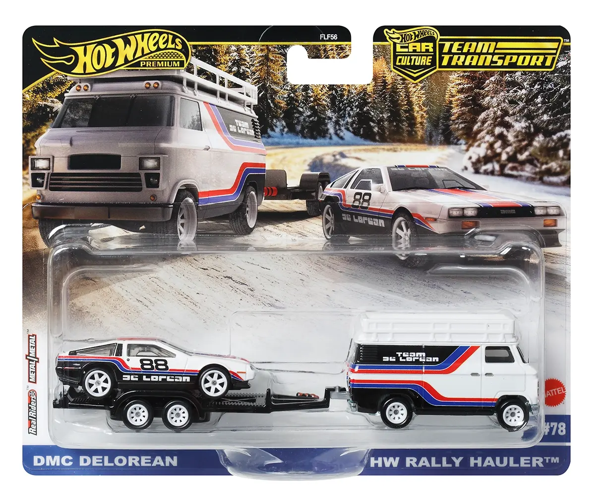 Hotwheels team transport DMC DELOREAN / HW RALLY HAULER