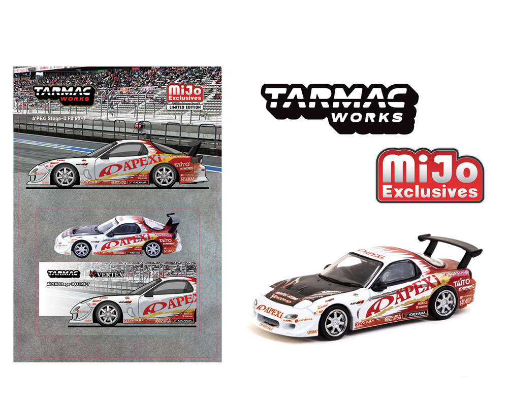 Tarmac Works 1:64 A’PEXi Stage-D FD RX-7 