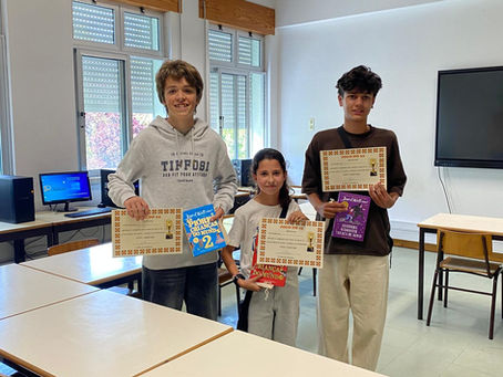 Clube de Matemática da Escola Básica de Loureiro celebrou os números com jogos e prémios!