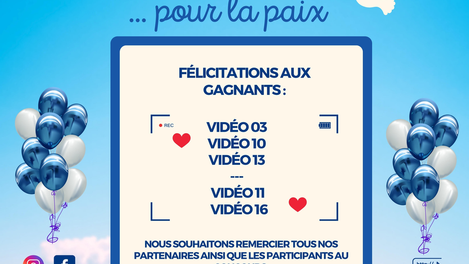 Concurso "Voyage pour la Paix" - vencedores