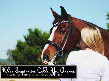 When Inspiration Calls, You Answer