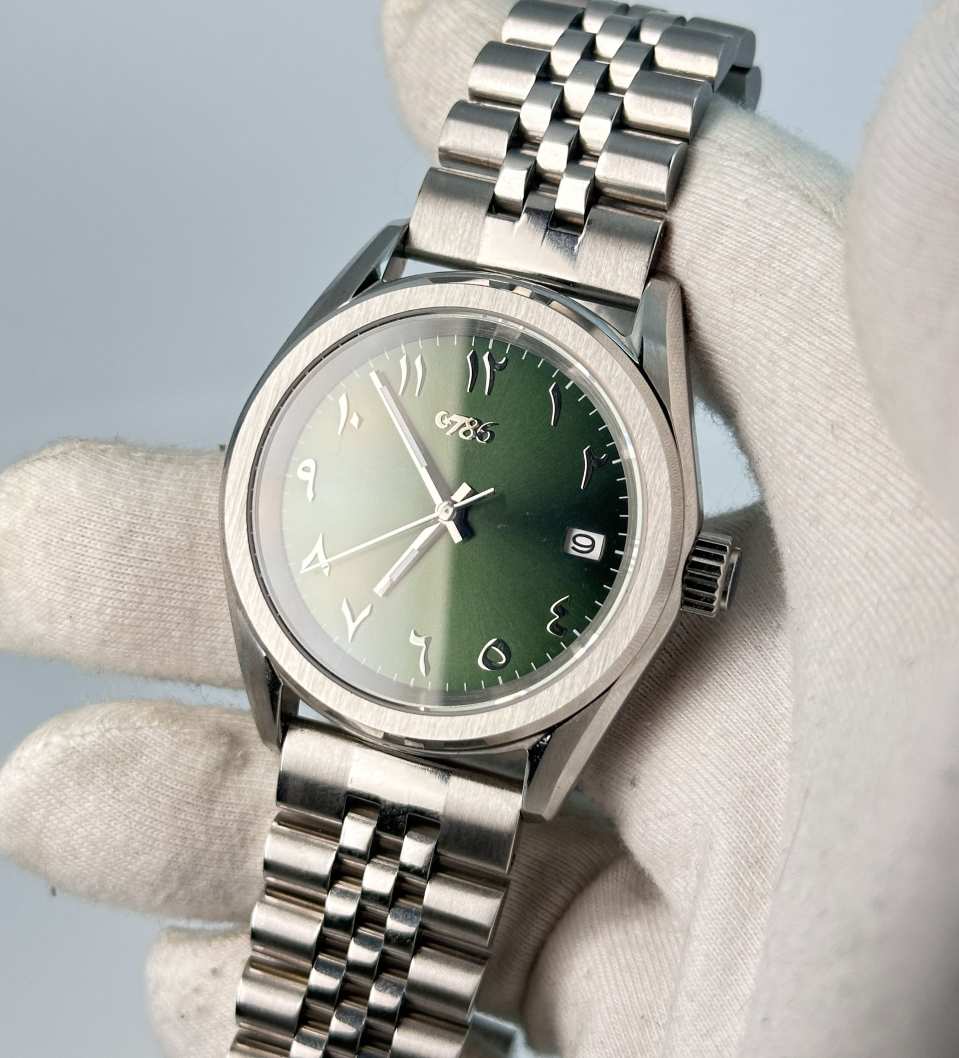 786 Arabic Dial Watch – Heritage Collection, Olive Green