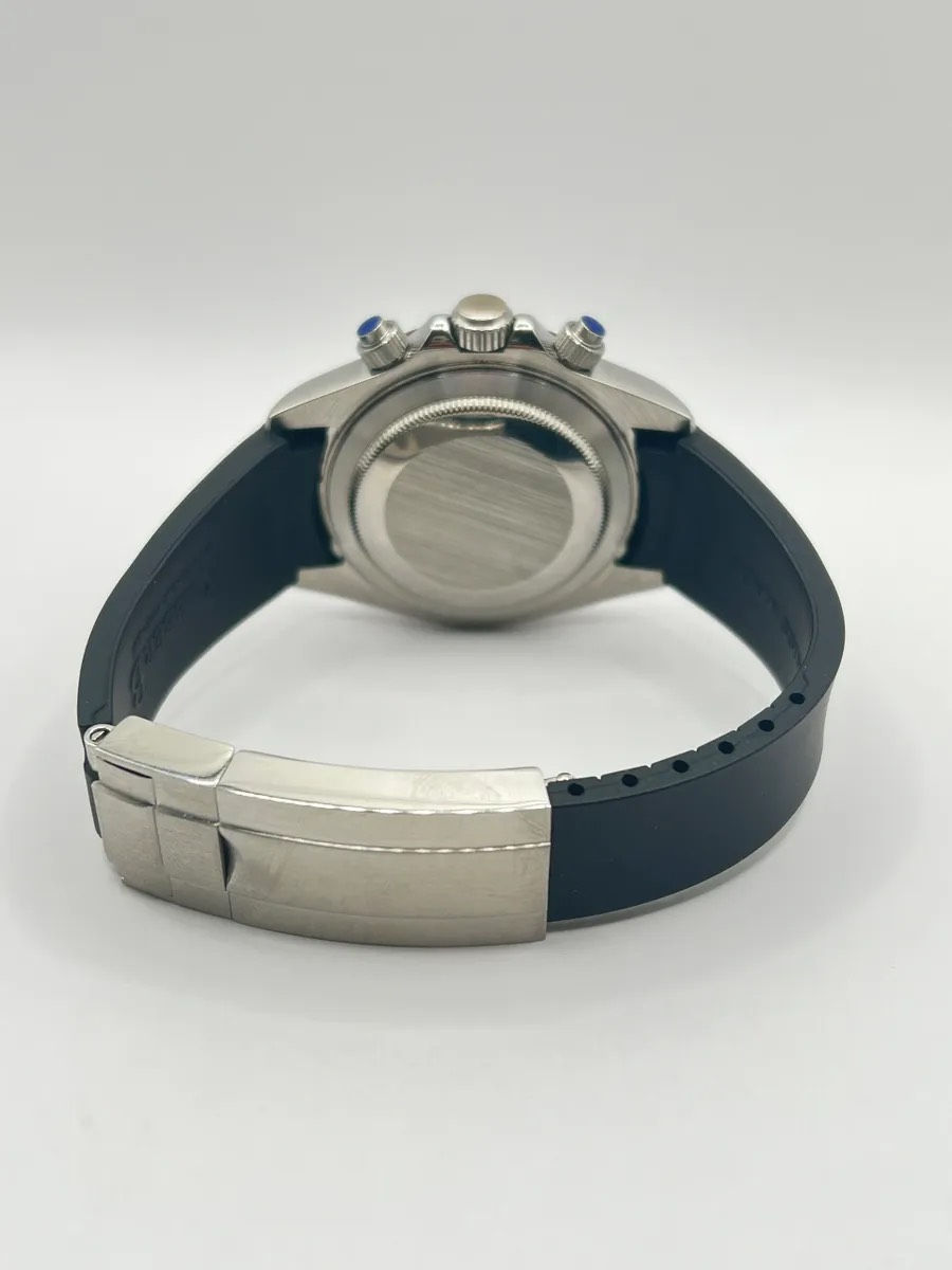 Thumbnail: SEIKO CUSTOM MOD - BLUE CHRONOGRAPH WATCH - BLUE (RUBBER STRAP)