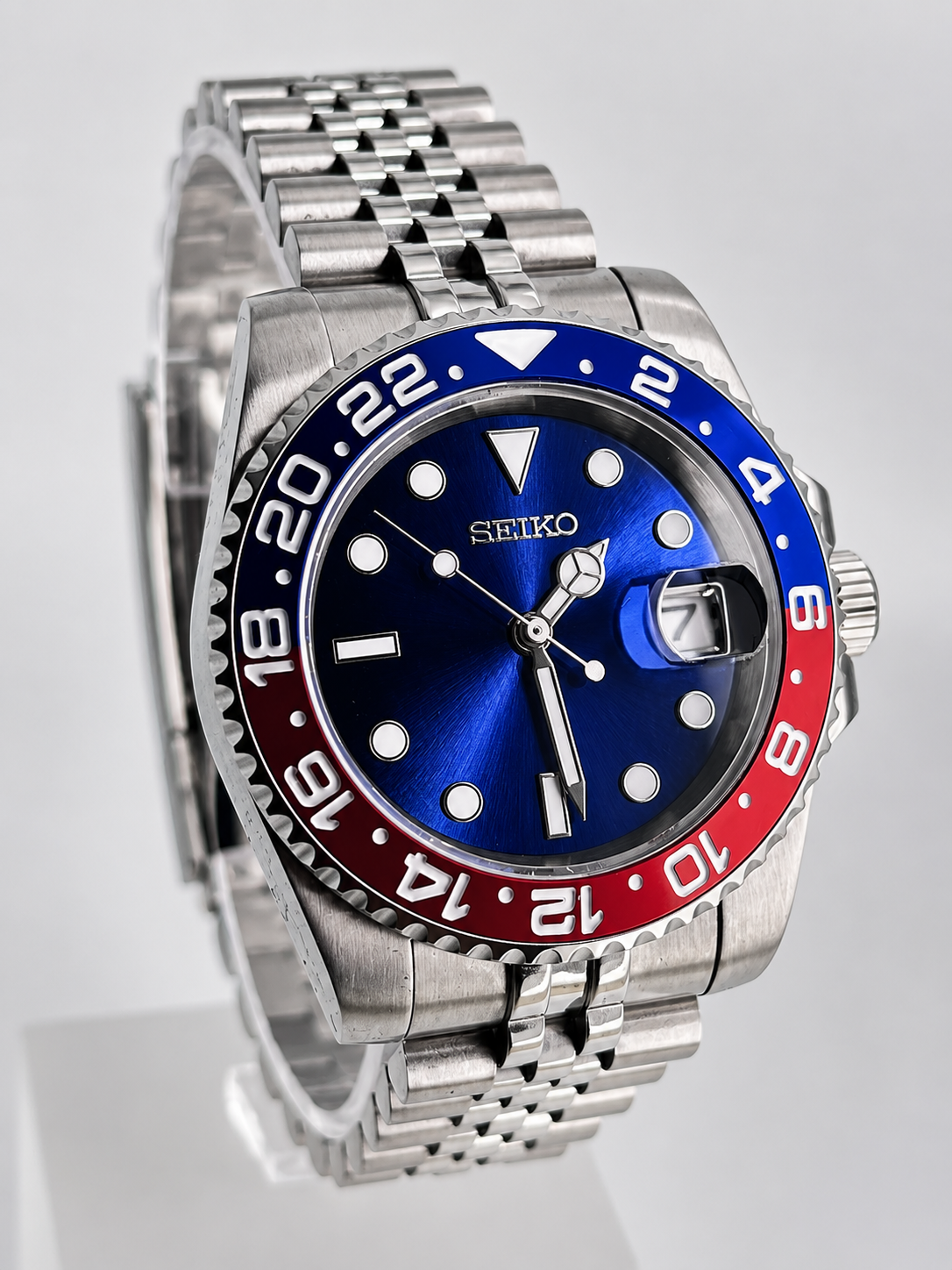 SEIKO MOD - CUSTOM PEPSI WATCH - PEPSI POP BLUE