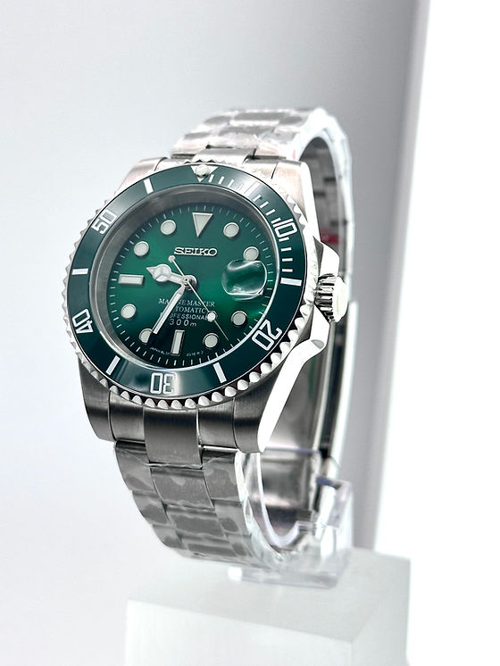 NH35 MODカスタムウォッチ CUSTOM SEIKO MOD GREEN WATCH NH35 - GREEN HULK | ELITE WATCH