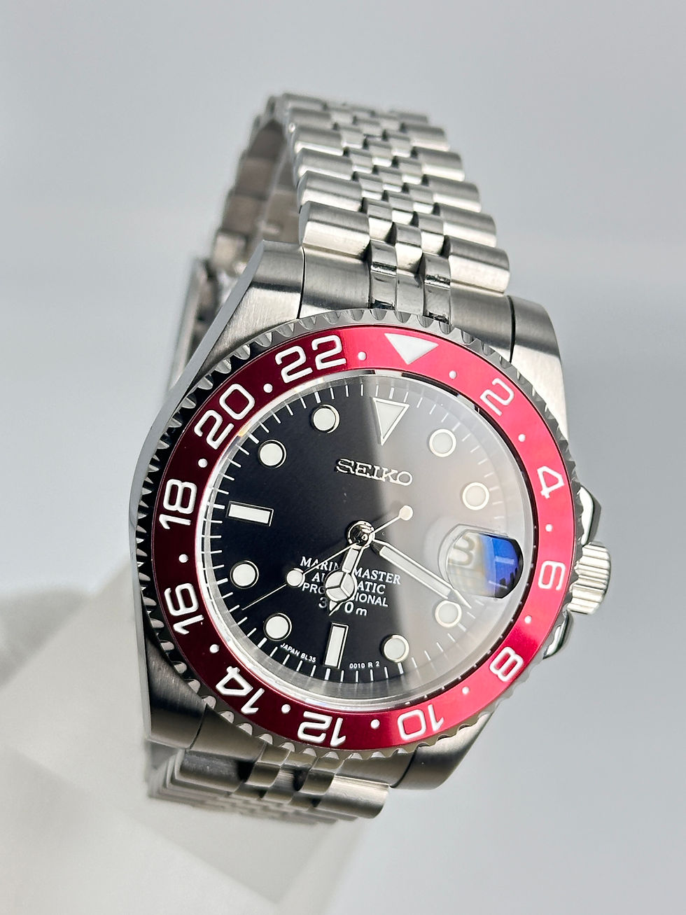 Thumbnail: SEIKO MOD WATCH - CUSTOM SUB STYLE - RED AND BLACK