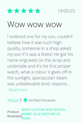 reviews custom seiko