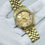 Thumbnail: CUSTOM SEIKO MOD ROMAN WATCH NH35 - ROMAN GOLD