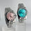 Thumbnail: CUSTOM SEIKO MOD WATCH GIFT SET - PINK DIAMOND AND BLUE ROMAN