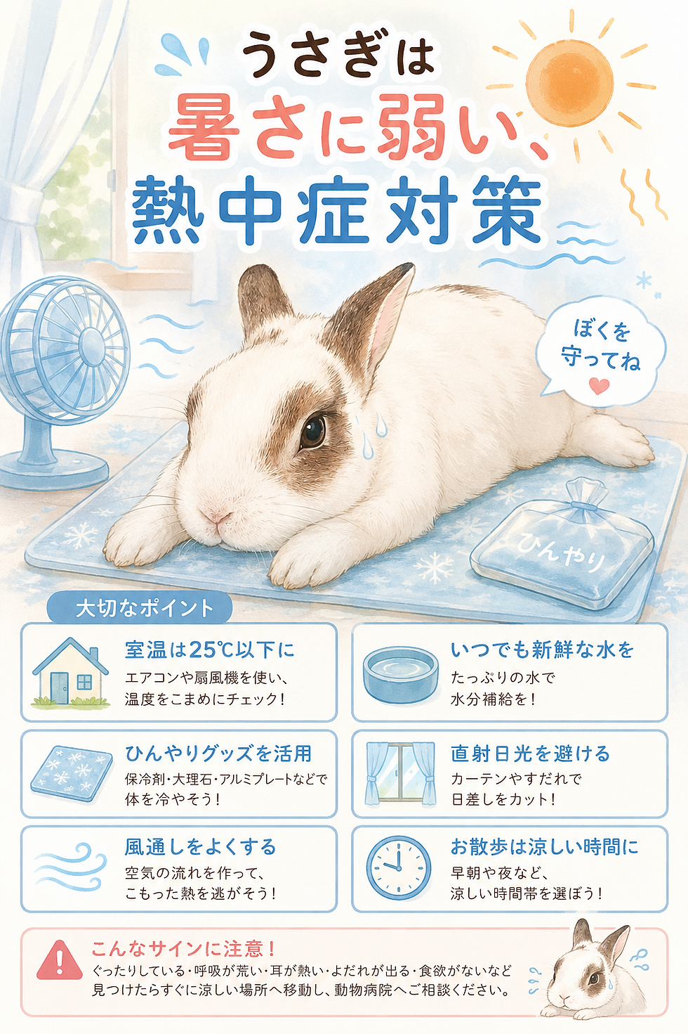 bunny summer heat