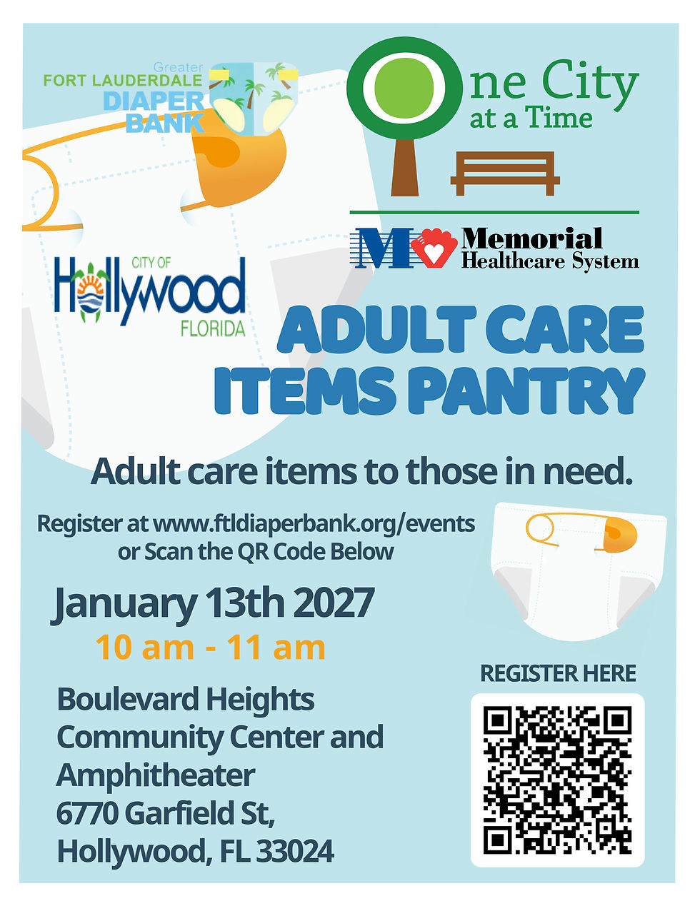 FTLDB and MHS Partner Diaper Distribution