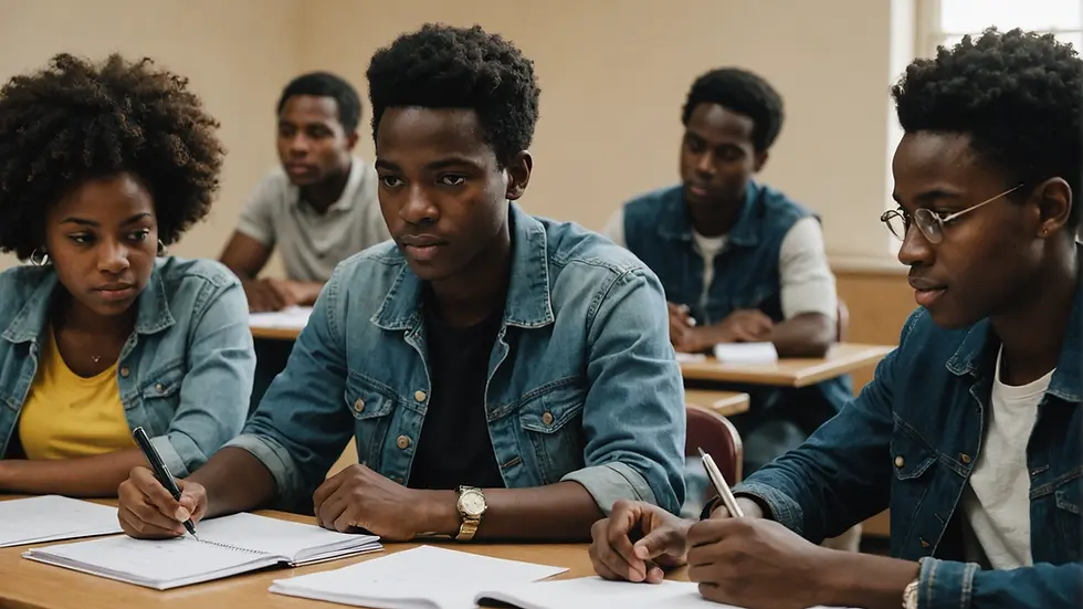 Students discussing their future plans