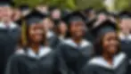 Students celebrating graduation