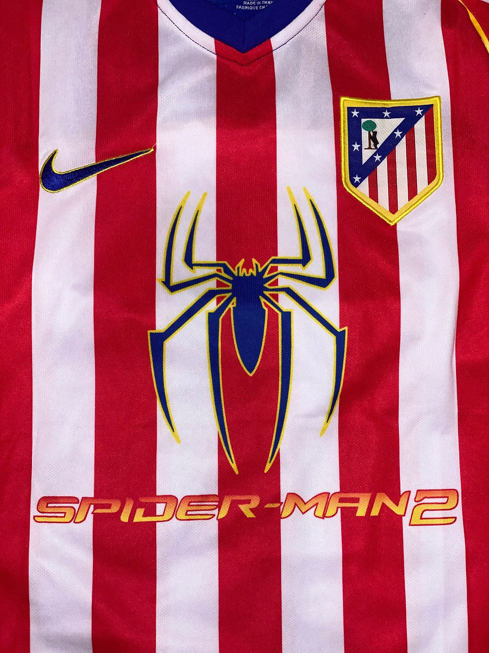 Thumbnail: 2004-05 Atletico Madrid Home #9 F. TORRES SPIDER MAN 2 Retro Jersey