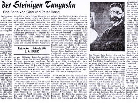 Kulik und die Tunguska-Katastrophe