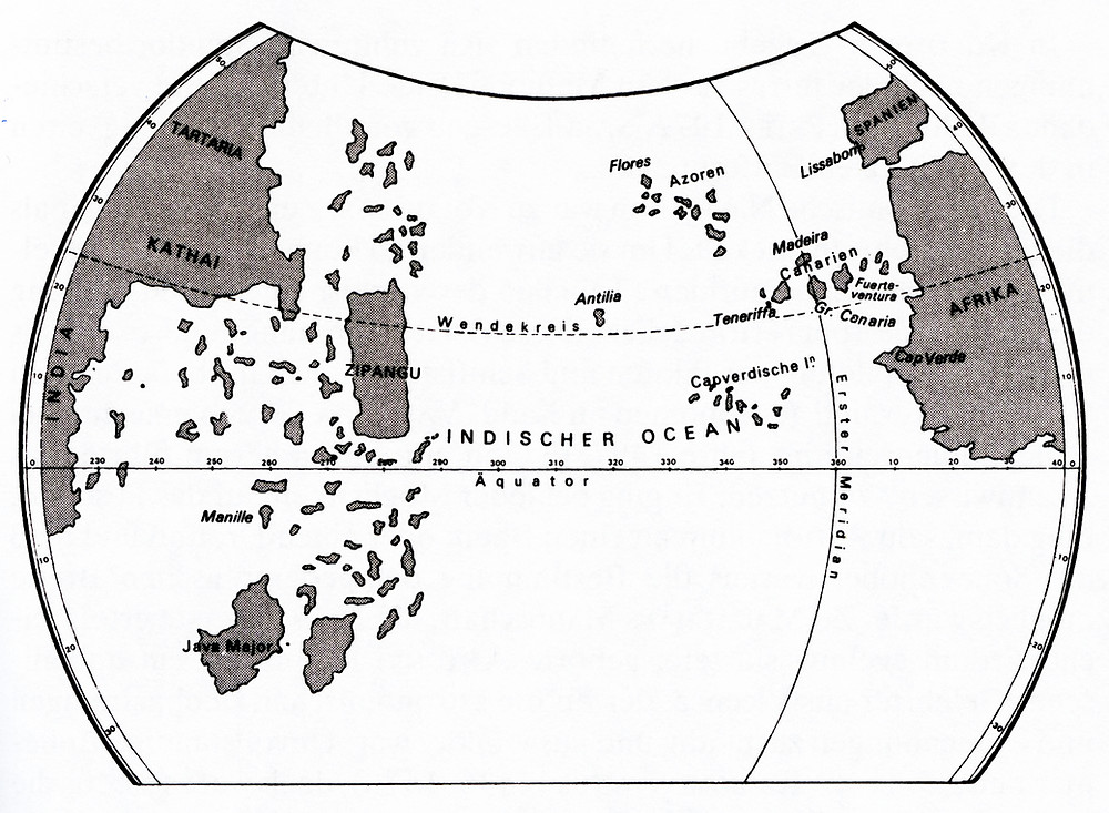Mit der Karte des Toscanelli im Gepäck gelangte Columbus nach Amerika, aber woher hatte Toscanelli sein Wissen?