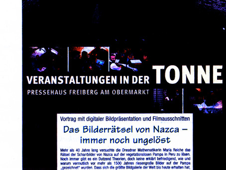 Nazca-Vortrag in Freiberg
